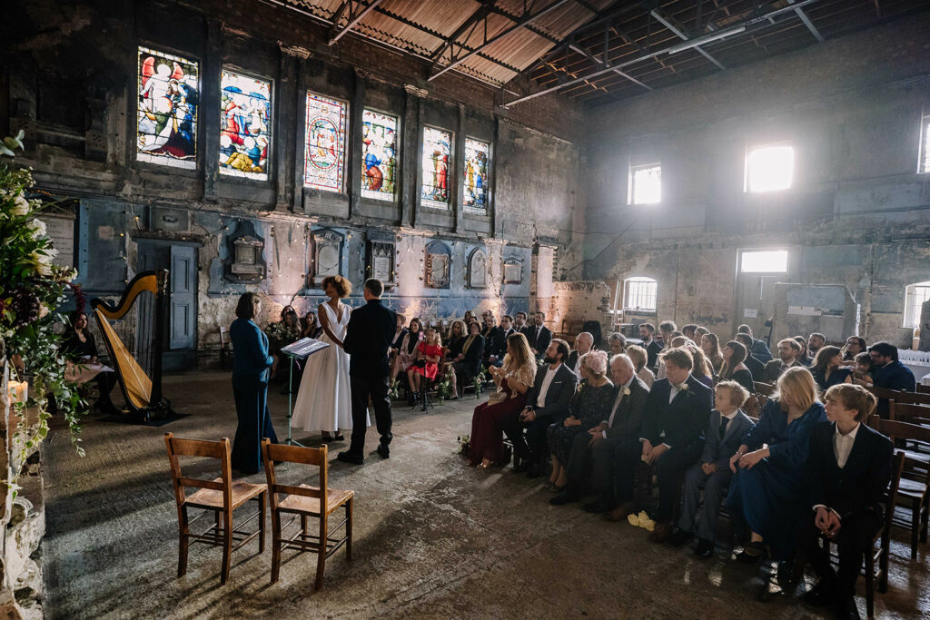 Asylum chapel wedding
